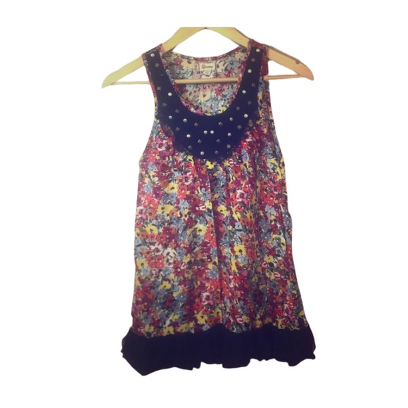 FLORAL SLEEVELESS SUMMER SHIRT!! - Picture 1 of 8